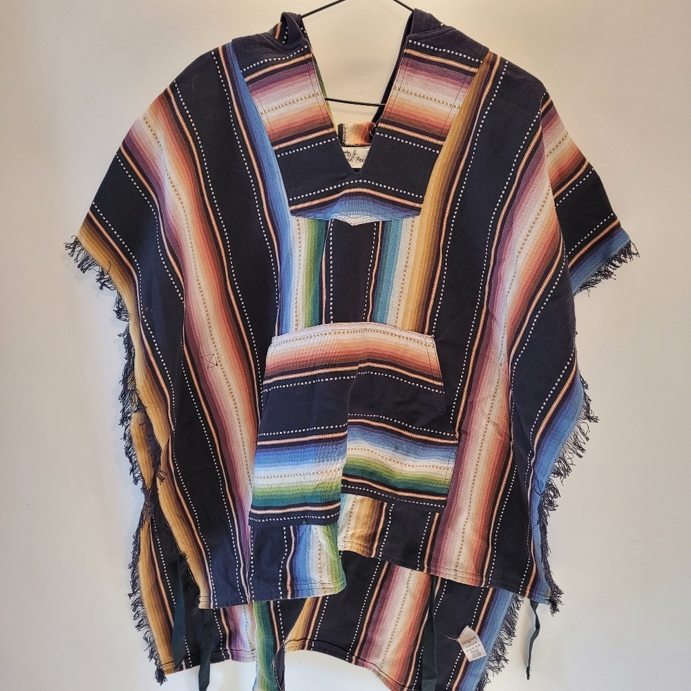 Jen's Pirate Booty X Free People Multicolor Fringe Poncho - One Size